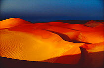 Evening light on sand dunes, Sossusvlei NP, Botswana, Southern Africa