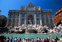 Trevi Fountain - Baroque Fontana di Trevi, Rome, Italy