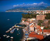 Sorrento town and harbour, Amalfi Coast, Italy