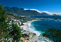Clifton Bay and Beach sheltered by the Lions Head and Twelve Apostles, Cape Town, South Africa
