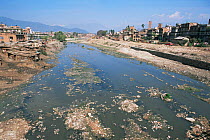 Bishnumati River running through Kathmandu, Nepal