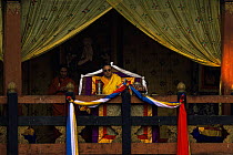 Je Khenpo Chief Abbot, 2nd to King, at annual Punakha Festival, Bhutan 2001