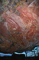 Aboriginal rock paintings, Ubirr rock, Arnhem land, Kakadu NP, Northern Territory Australia