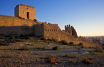Fortified walls of Alcazaba, Almeria, Andalucia, Spain