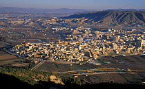 Aerial view of Cieza, Murcia, Spain