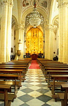 Interior of Baeza Cathedral, Jaen, Andalucia, Spain