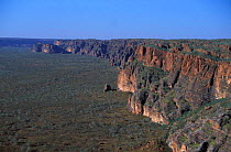 The Bungle Bungles, Purnululu NP Western Australia. Cliffs of sandstone striped with lime
