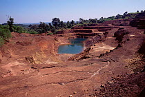 Manganese mining in previous evergreen forest, Dandeli sanctuary, Karnataka, Southern India
