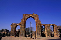 Ancient arch, Qutb minar, New Delhi, India - Unesco world heritage site