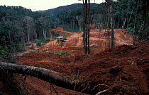 Deforestation for graphite mine Mantady NP, Madagascar