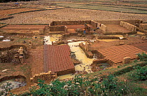 Brick making, nr Antananarivo, Madagascar