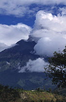 Tungurahua active volcano (5016m) clouds of ash have been erupting for several years, Ecuador