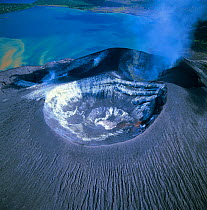 Aerial view of Tuvurvur volcano, East New Britain, Papua New Guinea