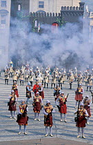 'Moros y Cristianos' festival, Batalla arcabuceria, Alcoy, Alicante, Spain, 2003