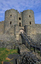 Harlech castle gatehouse, Harlech, Gwynedd, Wales. Built by King Edward I 1283-89