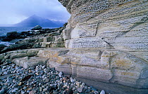 Sandstone cliffs at Elgol Skye Scotland