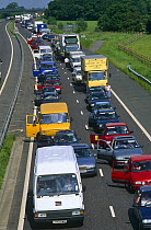 Traffic congestion on motorway, UK