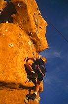 Rock climbing in USA