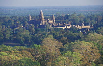 Aerial view of Angkor Wat temple, Angkor World Heritage Site, Siem Reap, Cambodia