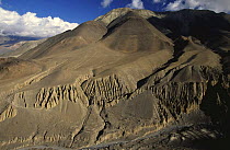 Mountains & gorge of Jhong Khola, tributary of Kali Gandanki river, Mustang, Nepal November 2004