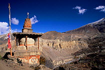 Chorten / stupa, eastern edge of Jharkot, Lower Mustang, Nepal