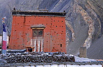 Buddhist monastery, Kagbeni village, Lower Mustang, Nepal. November 2004