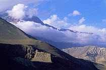 Kagbeni, view towards Upper Mustang, Lower Mustang, Nepal.