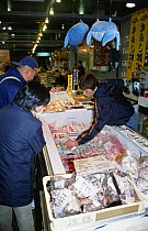 Whale meat for sale, Japan 2002
