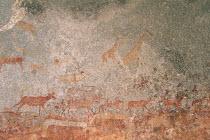 San rock art in Bambata Cave, Matobo NP, Zimbabwe