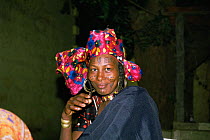 Fellata Mbororo woman in traditional clothing, El Obeid, Sudan, 1986
