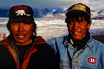Two Inuit hunters, Pond inlet, Canada.