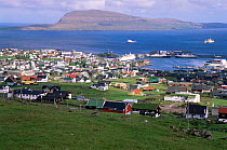 View over Torshavn harbour, Streymoy, Faroe Islands, Denmark