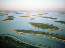 Islands in Laguna Madre, Tamaulipas, Mexico