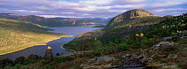 Late evening light over Norwegian fjord, Lausvnes, Nord-Trondelag, Norway, Europe