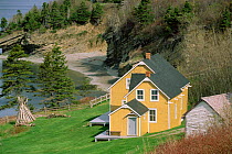 Traditional house, Anse Blanchette, Forillon park, Gaspesie, Quebec, Canada
