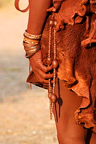 Himba woman belt decoration, Kaokoland, Namibia