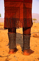 Himba woman's ankle bracelets, Kaokoland, Namibia