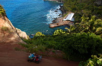 Bounty Bay, Pitcairn island, South Pacific - site of the sinking of The Bounty.