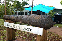 Ships canon from The Bounty, Pitcairn island, South Pacific.