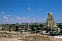 Virupaksha hindu temple, Vijaynagar, Hampi, Karnataka, India