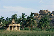 Hindu temple at Vijaynagar, Hampi, Karnataka, India
