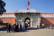 Karni Mata hindu temple, Deshnoke, Bikaner, Rajasthan, India