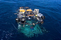 Launch of the deep sea submersible Johnson Sealink II, Atlantic.