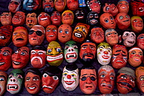 Masks for New Year celebrations, Quito, Ecuador