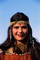 Koryaks woman in traditional dress, Kamchatka, East Russia