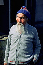 Village elder, Chukchi eskimos, Inchoun village, E Siberia, Russia