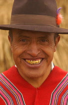Quichua indian man Piedra Negra community, Chimborazo, Andes, Ecuador. 2004