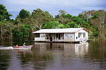 Field headquarters of Mamiraua Ecological Stn, Amazonas, Brazil