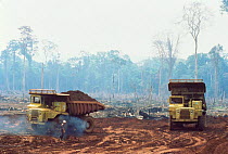 Deforestation of tropical rainforest for Manganese ore mining, Carajas, Para, Brazil