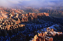 Bryce Canyon NP with snow in winter, Utah, USA